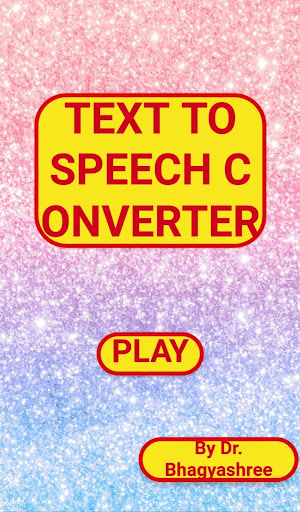 Android application Text to speech converter screenshort