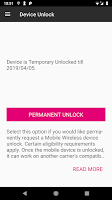 screenshot of T-Mobile Device Unlock (Pixel)