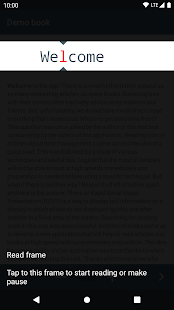 Speed reader pro (RSVP based app) Captura de pantalla