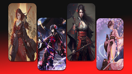 Samurai Girl Wallpaper Screen 2
