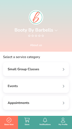 Android application BootybyBarbells screenshort