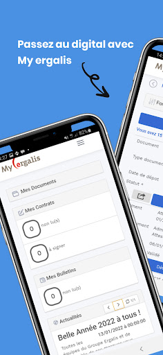 Android application MyErgalis screenshort