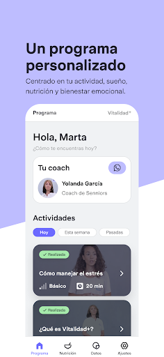 Vitalidad+ Screen 2