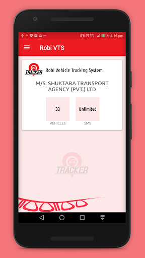 Android application Robi Vehicle Tracking screenshort