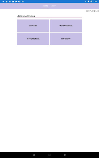 Android application Clock with ID screenshort