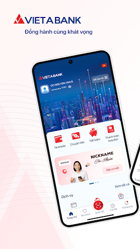 Android application VietABank EzMobile screenshort