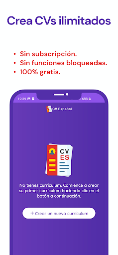 CV Spanish PDF Screen 2