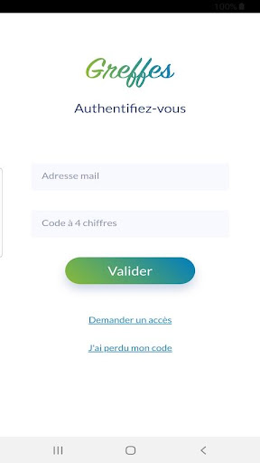 Android application Foch Greffes screenshort