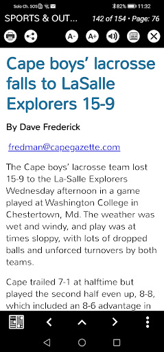 Cape Gazette eEdition Screen 3