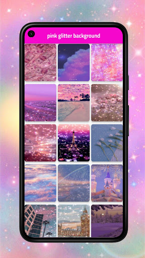pink glitter background GIF Screen 2