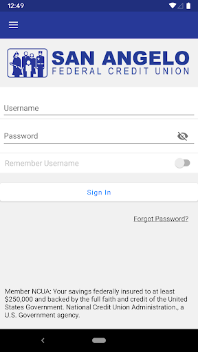 Android application San Angelo Federal Credit Unio screenshort