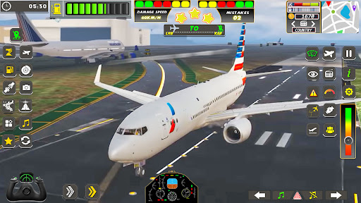 Android application Real Flight Sim Airplane Games screenshort