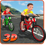 Kids Bicycle Rider Street Race icon