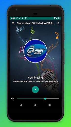 Android application Stereo Cien 100.1 FM Radio App screenshort