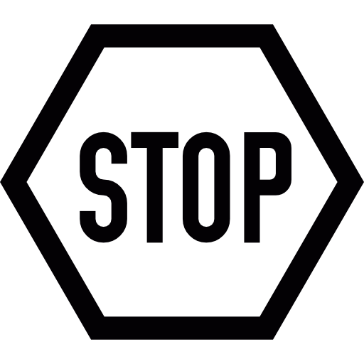 Stop - Dont touch the line logo