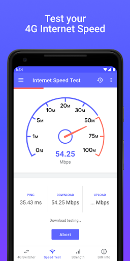 4G LTE Network Switch - Speed Screen 3