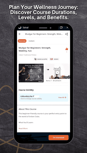 SatvaFit Screen 2