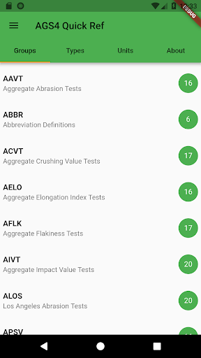 Android application Open GeoTechnical screenshort