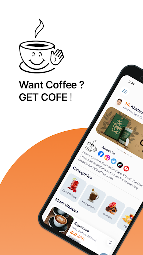 Android application Hi Coffee screenshort