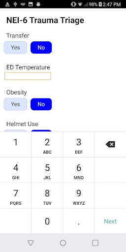 Trauma Intervention Prediction Screen 2