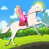 White Horse Ride for Barbie icon