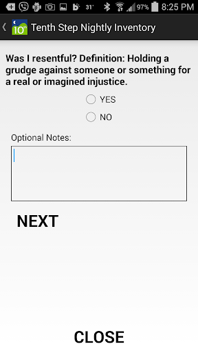 Tenth Step Screen 3