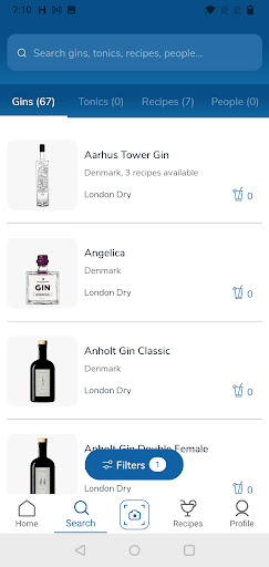 GiniT – The Gin App Screen 3
