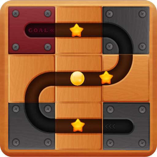 Roll the ball IQ slide puzzle logo
