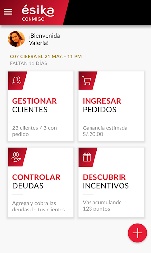 Android application Ésika Conmigo screenshort