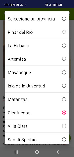 Android application Virtuales Cubanas screenshort