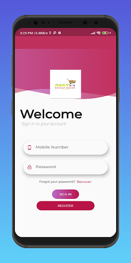 Android application Daily Bachat Bazar Supermarket screenshort
