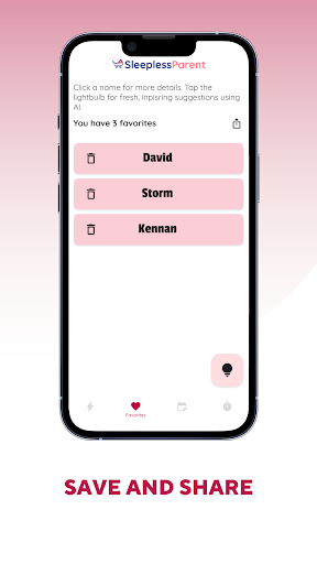 AI Baby Name Generator Screen 3