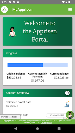 MyApprisen Screen 2