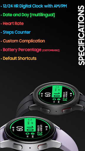 IA97 Digital Watchface Screen 3