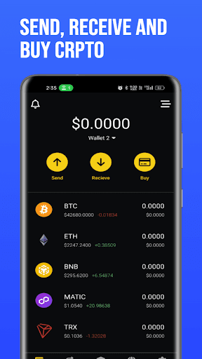 Trinet Wallet- Crypto Wallet Screen 2
