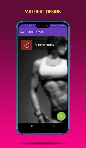 Android application HIIT timer with music screenshort