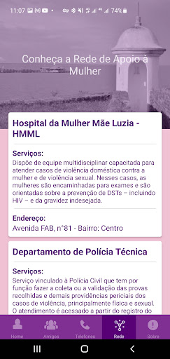 SOS Mulher | MP-AP Screen 3