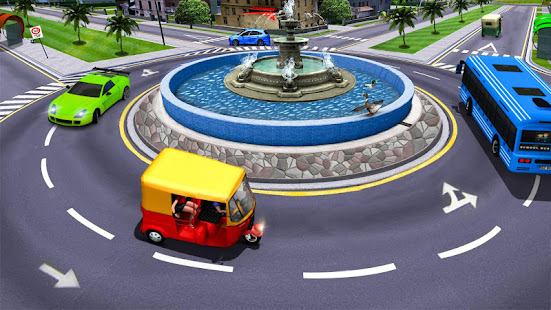 Modern Tuk Tuk Auto Rickshaw: Free Driving Games