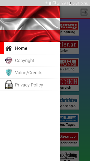 Android application Austria Newspapers screenshort