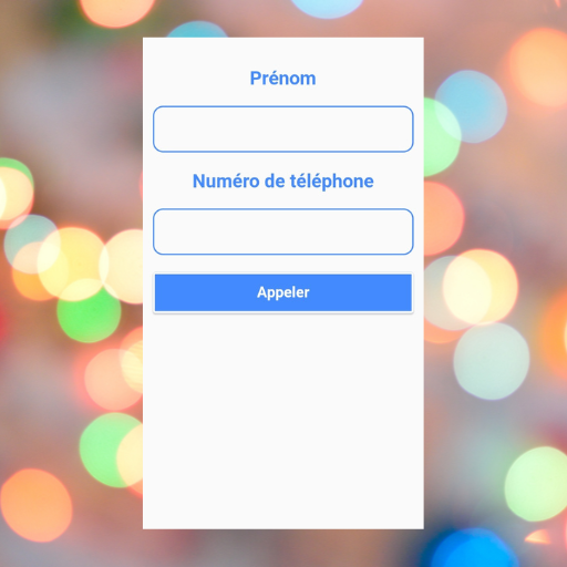 Android application Faux appel screenshort