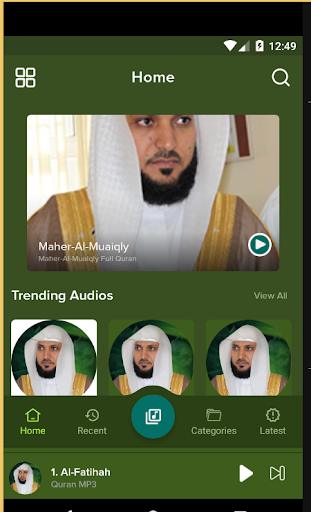 Android application Sheikh Maher Al Muaiqly Quran screenshort