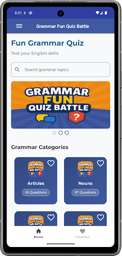Grammar Fun Quiz Battle screenshot 3