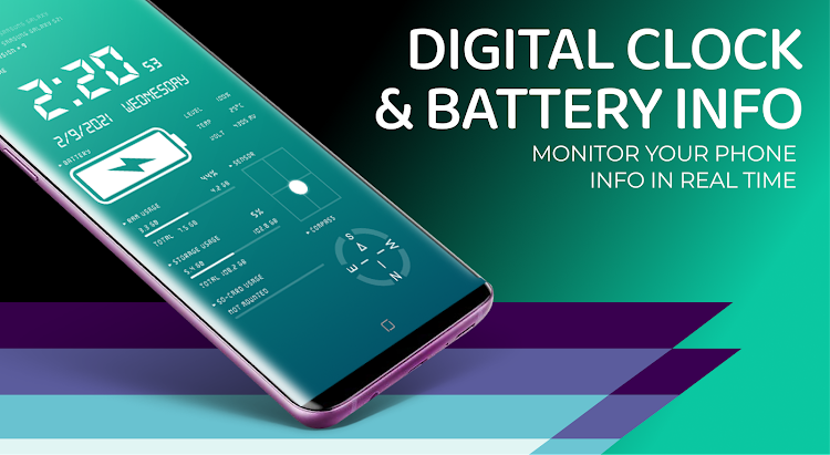 Digital Clock & Battery Charge - 6.1.3.1 - (Android)