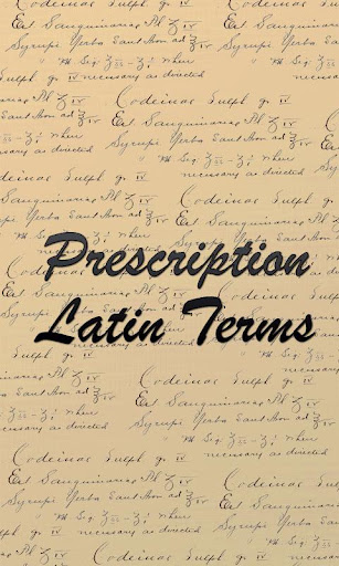 Android application Prescription: Latin Terms screenshort