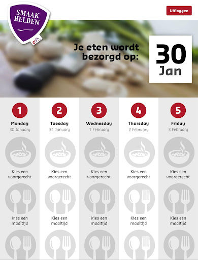 Android application Smaakhelden screenshort