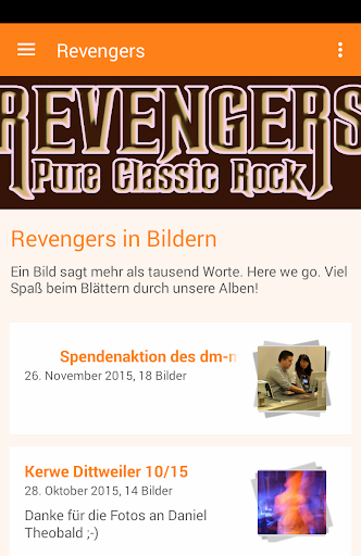 Android application Revengers screenshort