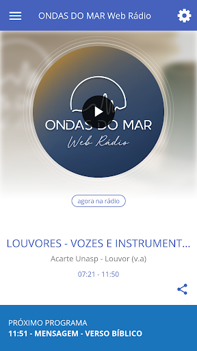 Android application ONDAS DO MAR Web Rádio screenshort