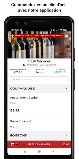 Android application Flash Services screenshort