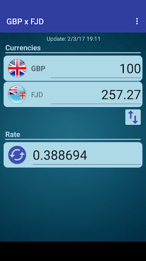 Android application British Pound x Fijian Dollar screenshort