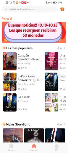 Android application StoryLight -- novel&audiobook screenshort